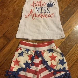 🎉🎊4th of July little girls outfit🎊🎉